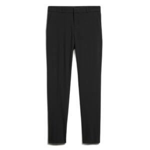 Banana Republic Black Avery Straight Wool-Blend Mid-Rise Ankle Cut Pant Women 6